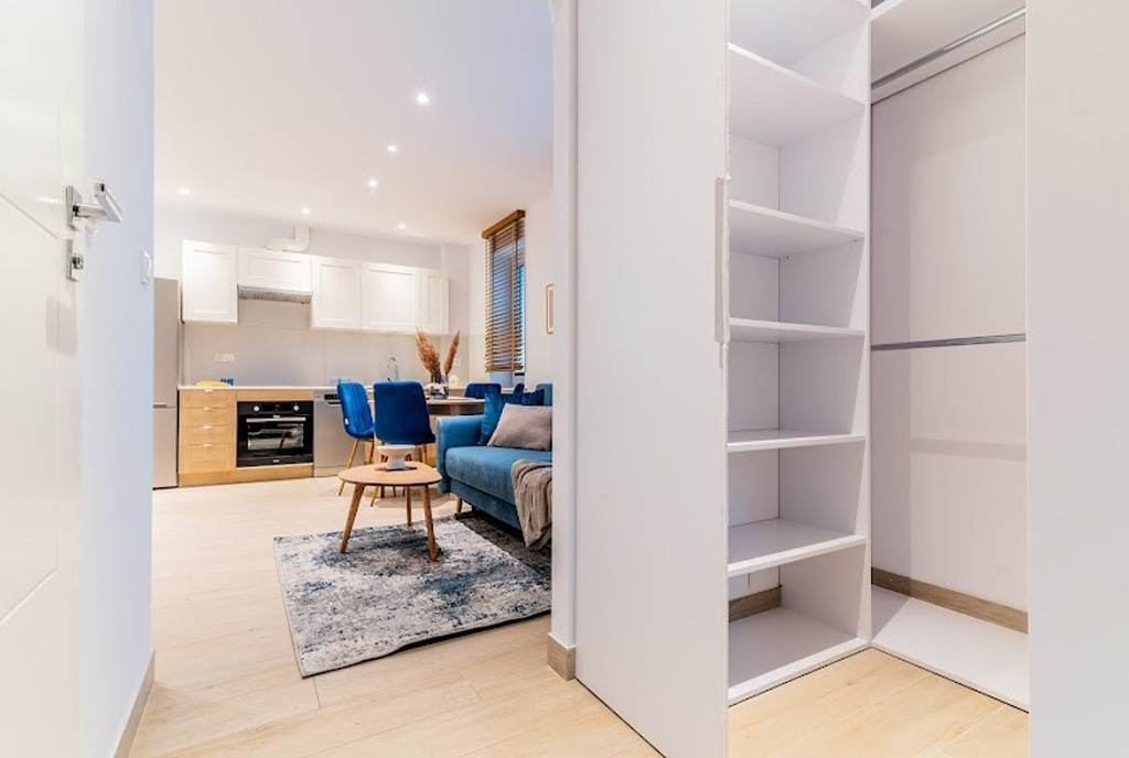 funkcjonalny układ pomieszczeń w ekskluzywnym apartamencie na sprzedaż Gdynia (okolice)