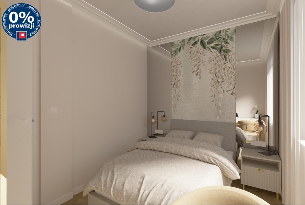 wygodna sypialnia w ekskluzywnym apartamencie na sprzedaż Katowice