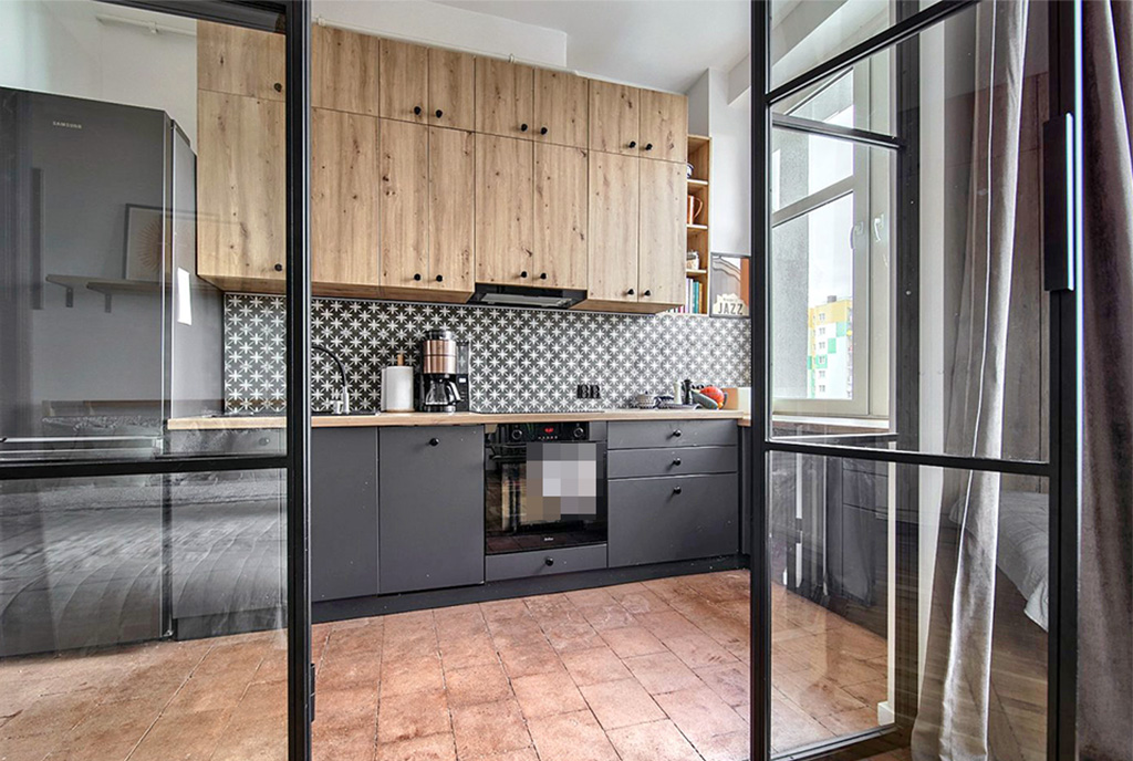 nowoczesna kuchnia w ekskluzywnym apartamencie na sprzedaż Legnica (okolice)