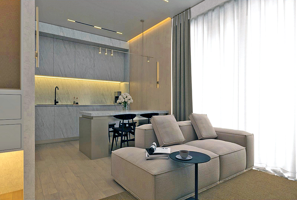 komfortowe wnętrze luksusowego apartamentu na sprzedaż Cypr (Iskele)