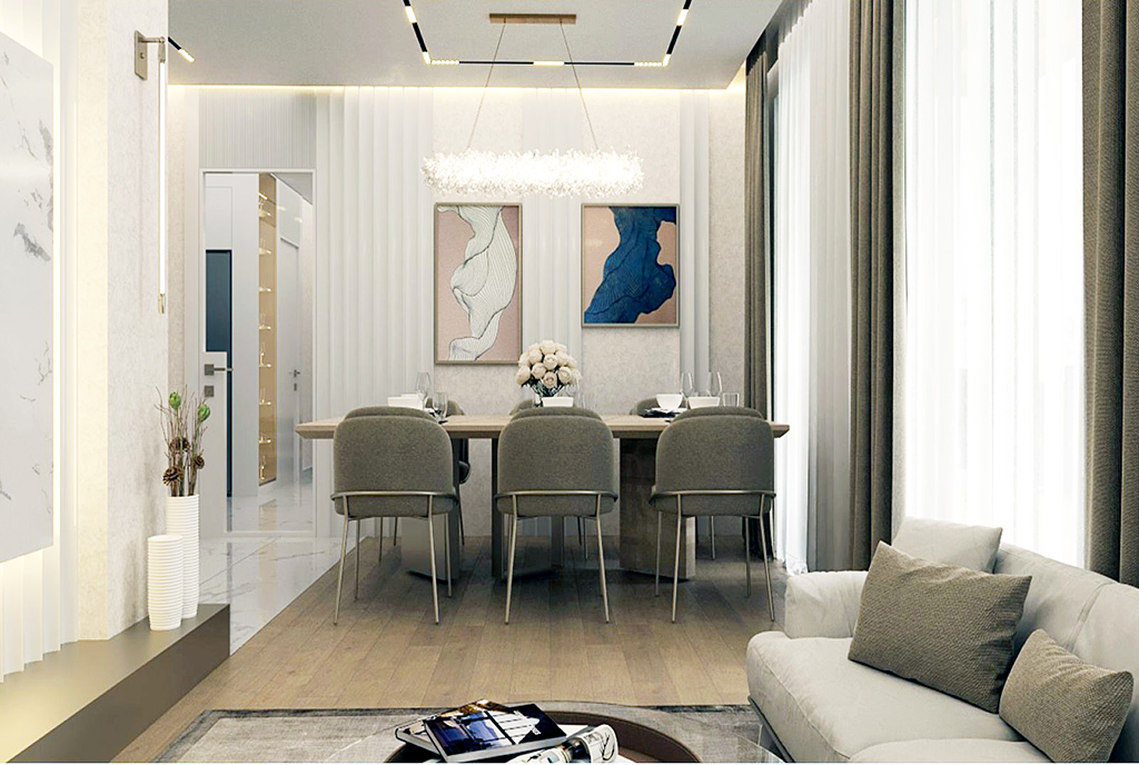 fragment jadani w ekskluzywnym apartamencie na sprzedaż Cypr (Iskele)