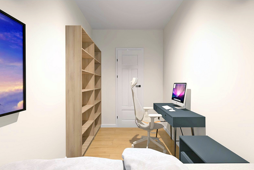 fragment biura znajdującego się w luksusowym apartamencie na sprzedaż Elbląg