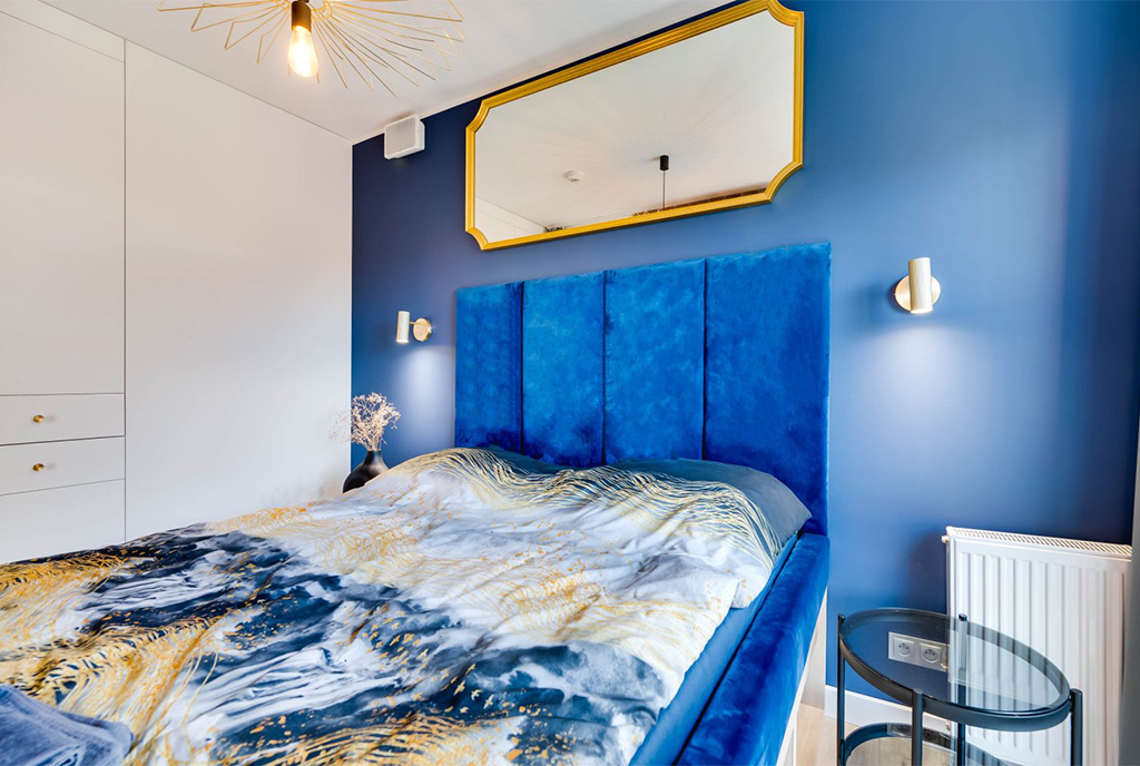 fragment sypialni w ekskluzywnym apartamencie na sprzedaż Gdańsk