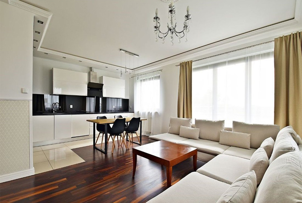 eleganckie wnętrze ekskluzywnego apartamentu do sprzedaży Warszawa