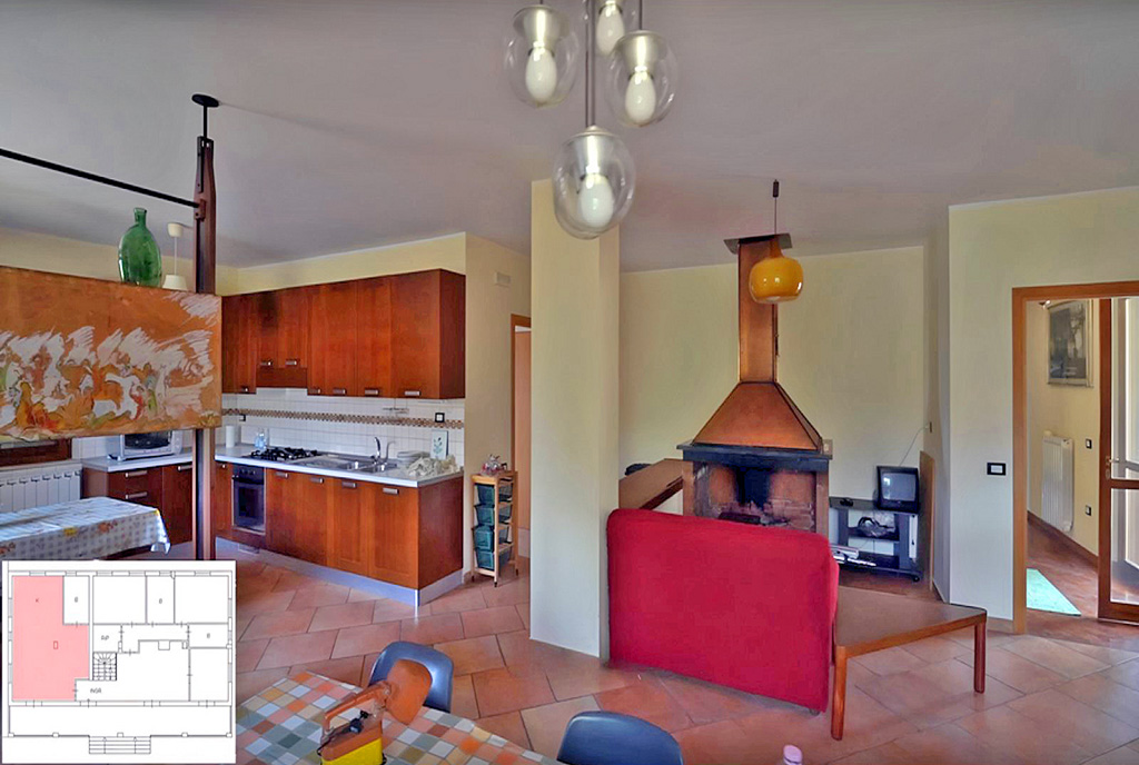 kuchnia w luksusowym domu na sprzedaż Włochy (Salerno)