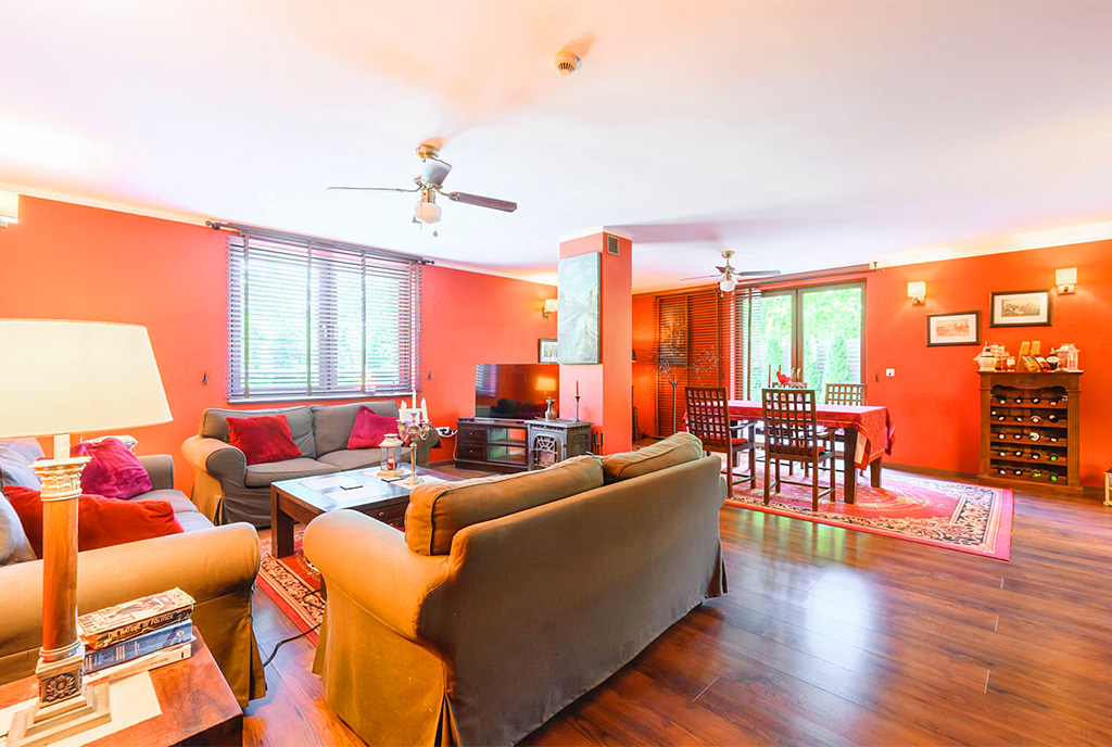 kameralny salon w ekskluzywnej willi do sprzedaży Gdańsk