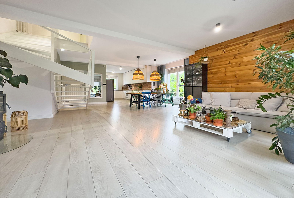 imponujący pokój dzienny w ekskluzywnej willi do sprzedaży Katowice (okolice)