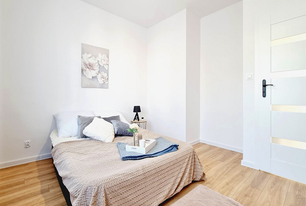 imponująca sypialnia w ekskluzywnym apartamencie na sprzedaż Mielec