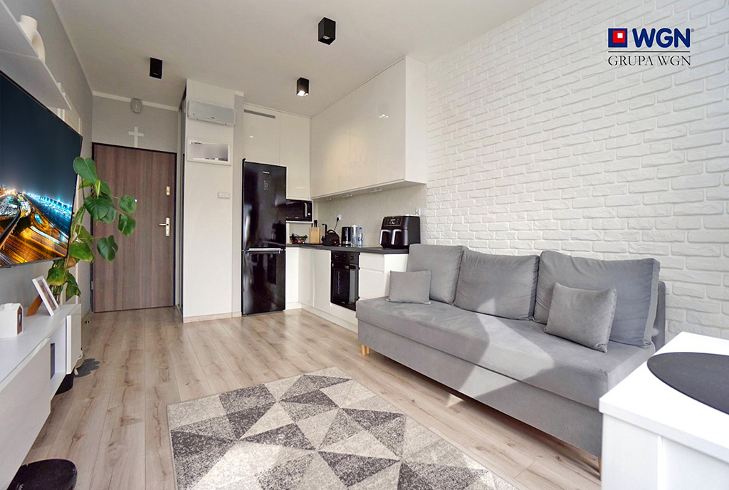 nowocześnie zaaranżowana kuchnia w luksusowym apartamencie do wynajmu Konin