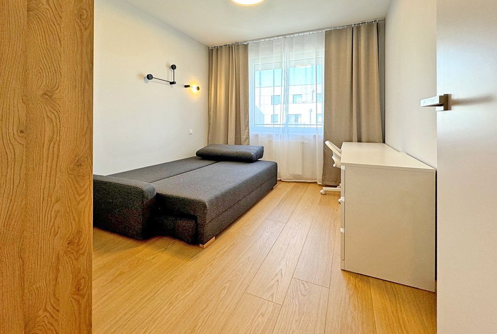 zaciszna sypialnia w ekskluzywnym apartamencie na wynajem Szczecin