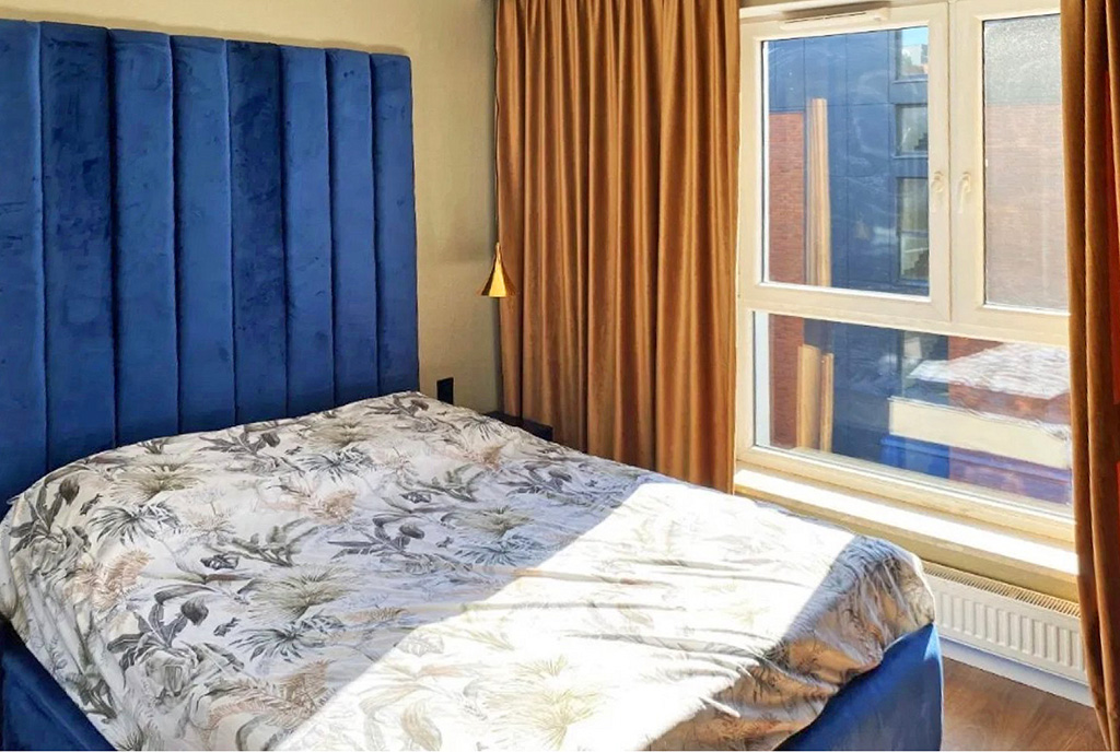fragment sypialni w luksusowym apartamencie na sprzedaż Gdańsk