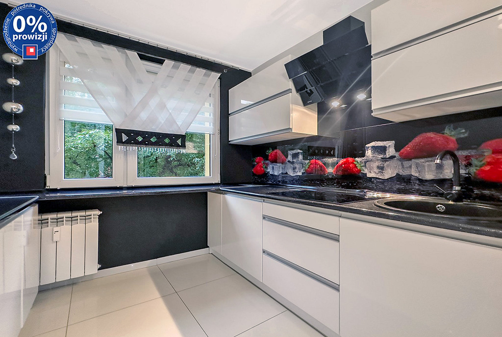 imponujaca kuchnia w luksusowym apartamencie na sprzedaż Katowice (okolice)