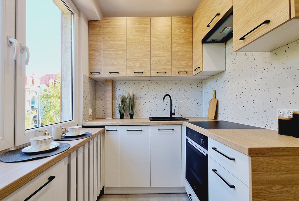 zabudowana kuchnia w luksusowym apartamencie na sprzedaż Mielec