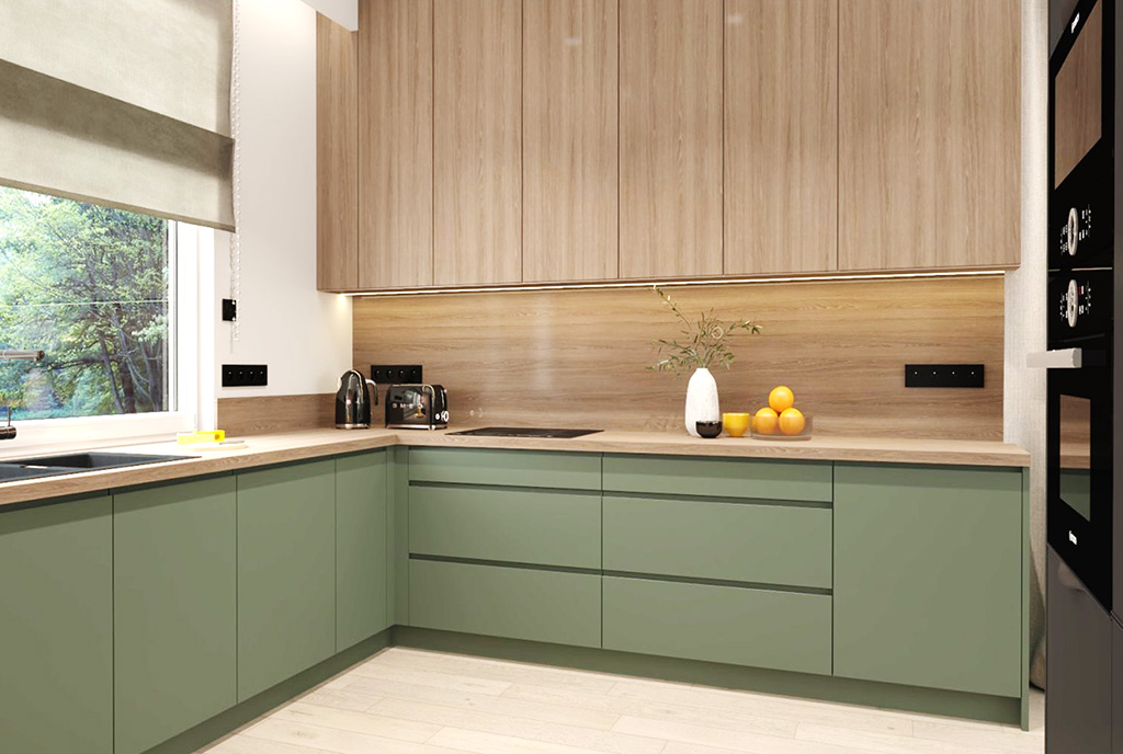 fragment kuchni w luksusowej willi na sprzedaż Warszawa (okolice)