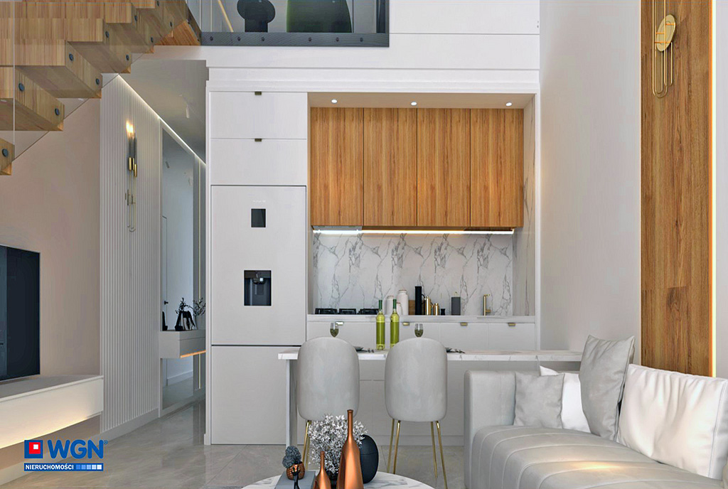zdjęcie prezentuje kuchnię w luksusowym apartamencie na sprzedaż Cypr (Famagusta)