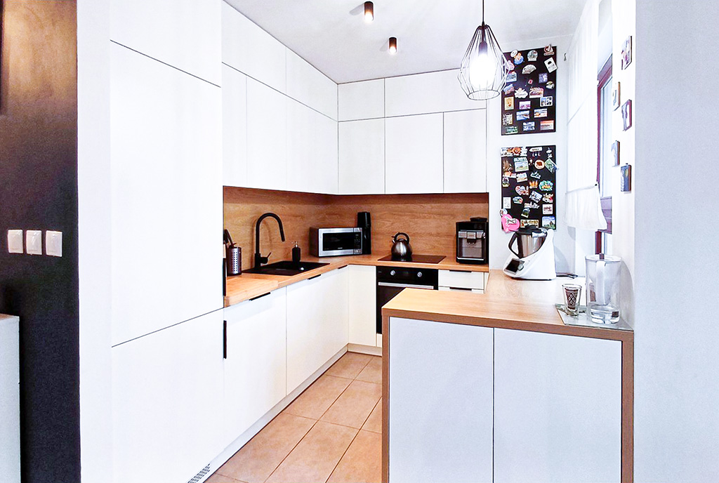 imponująca kuchnia w luksusowym apartamencie na sprzedaż Wrocław (okolice)