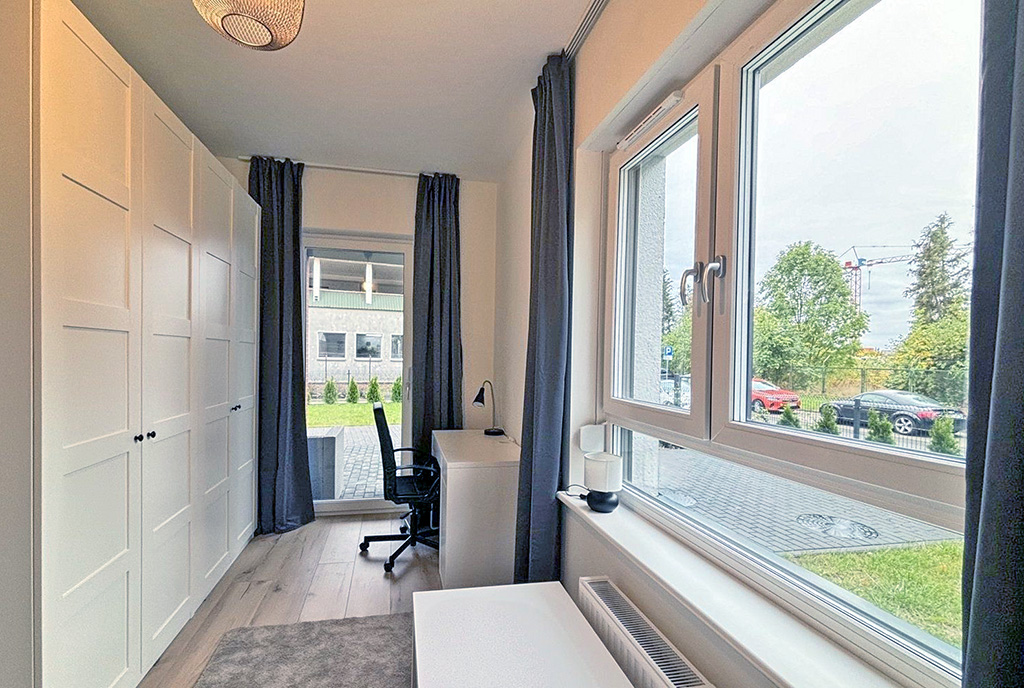 jedno z pomieszczeń w luksusowym apartamencie do wynajmu Szczecin