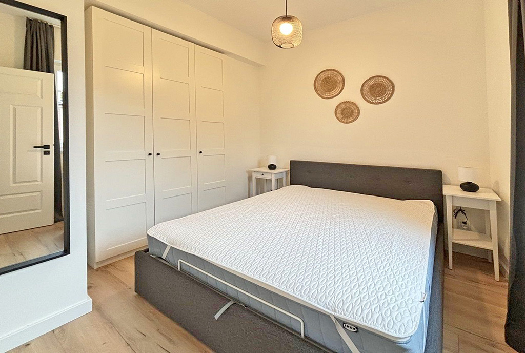 komfortowa sypialnia w ekskluzywnym apartamencie na wynajem Szczecin