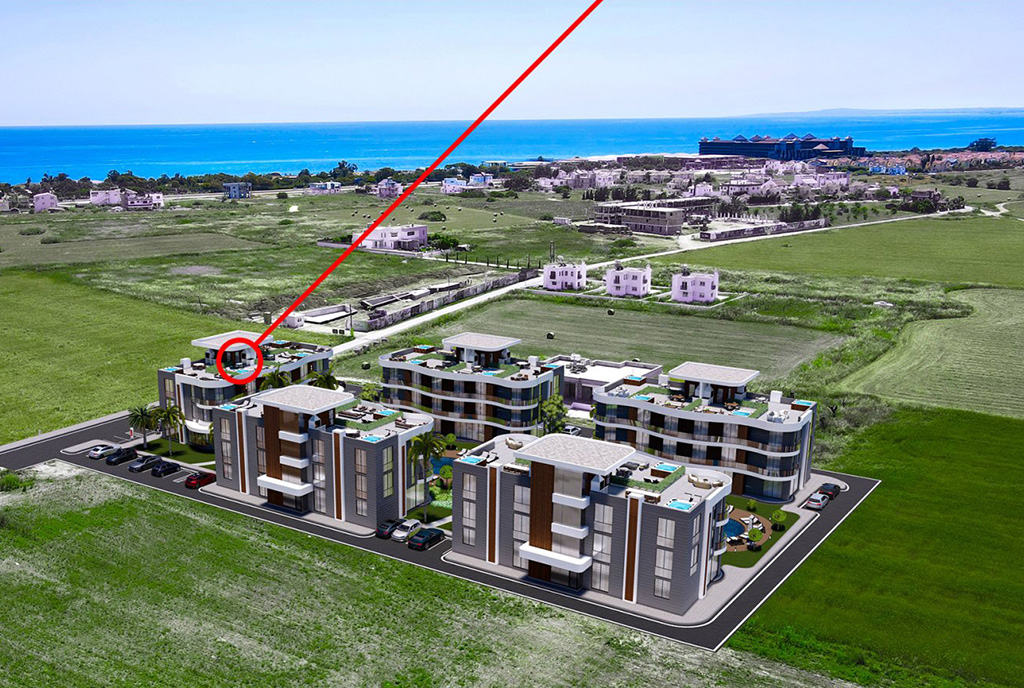prestiżowa lokalizacja blisko morza ekskluzywnego apartamentu na sprzedaż Cypr (Iskele Yeni)