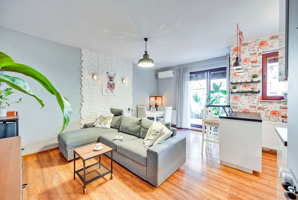 fragment komfortowego wnętrza ekskluzywnego apartamentu do sprzedaży Gdańsk