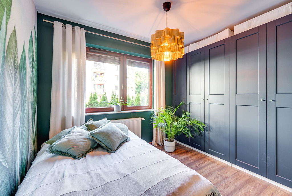 komfortowa sypialnia w ekskluzywnym apartamencie na sprzedaż Gdańsk