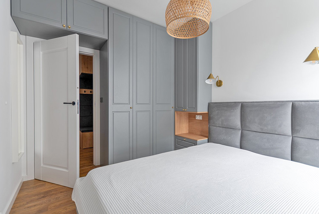 wygodna sypialnia w ekskluzywnym apartamencie na sprzedaż Poznań