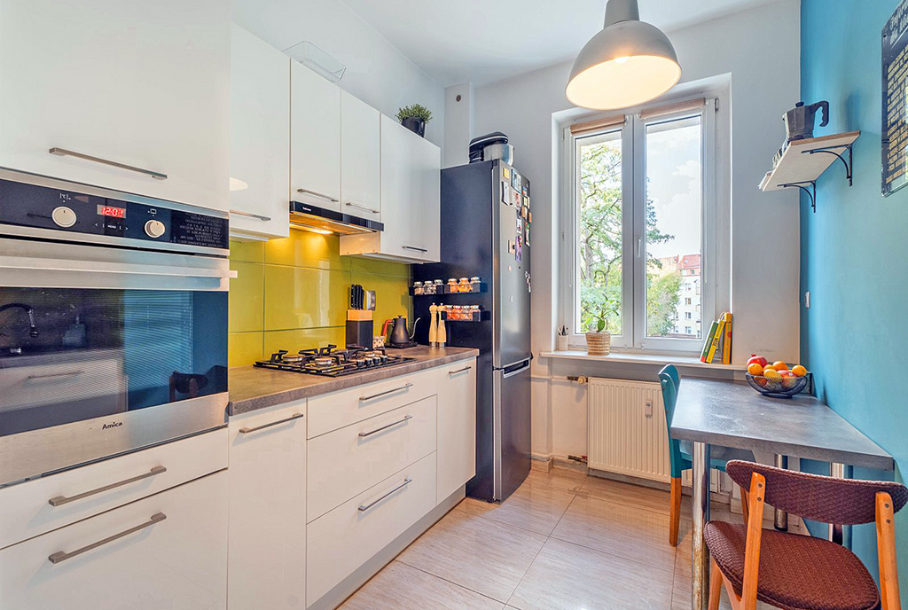 fragment kuchni w ekskluzywnym apartamencie na sprzedaż Szczecin