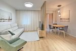 widok na komfortowe wnętrze luksusowego apartamentu do wynajmu Szczecin