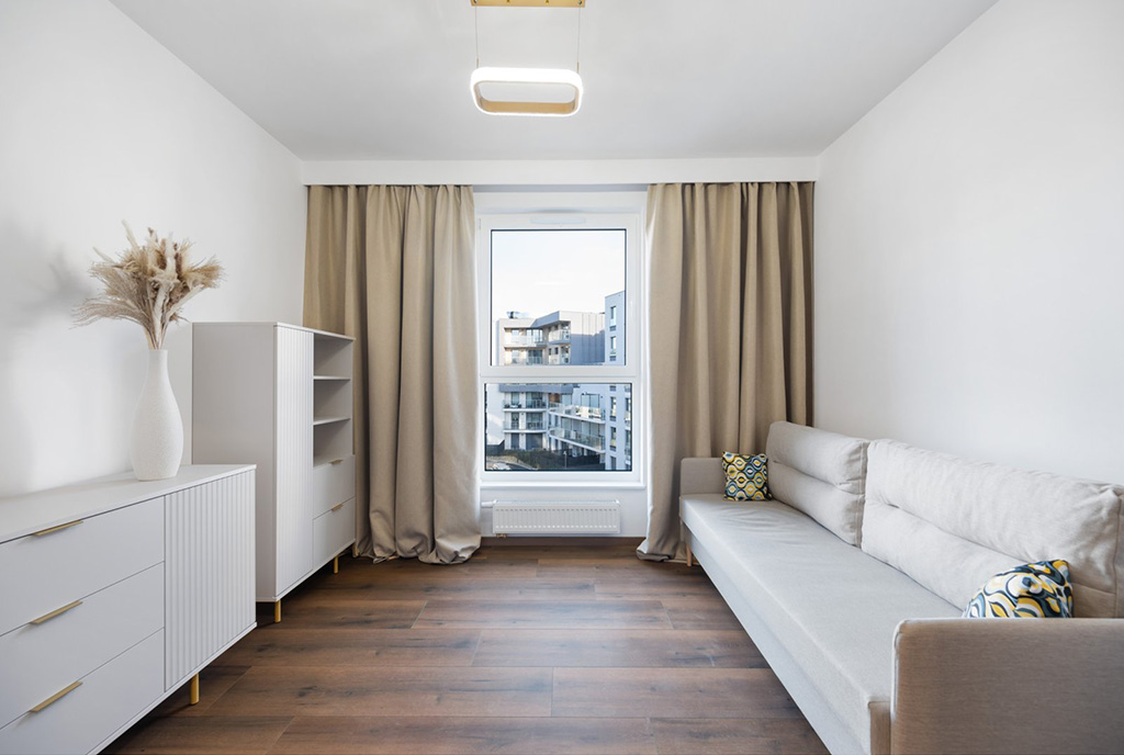 jedne z pokoi w luksusowym apartamencie na sprzedaż Gdańsk