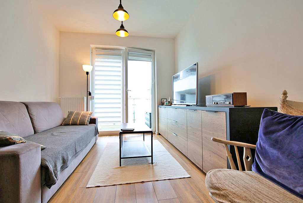 jeden z pokoi w luksusowym apartamencie na sprzedaż Gorzów Wielkopolski