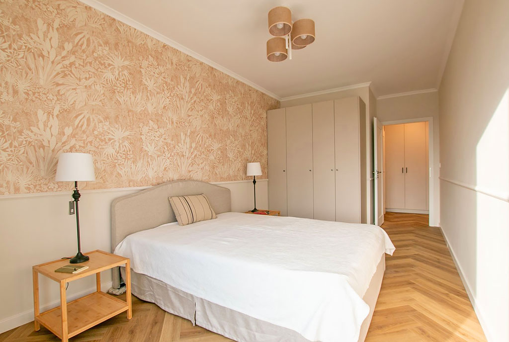 fragment sypialni w ekskluzywnym apartamencie na wynajem Poznań