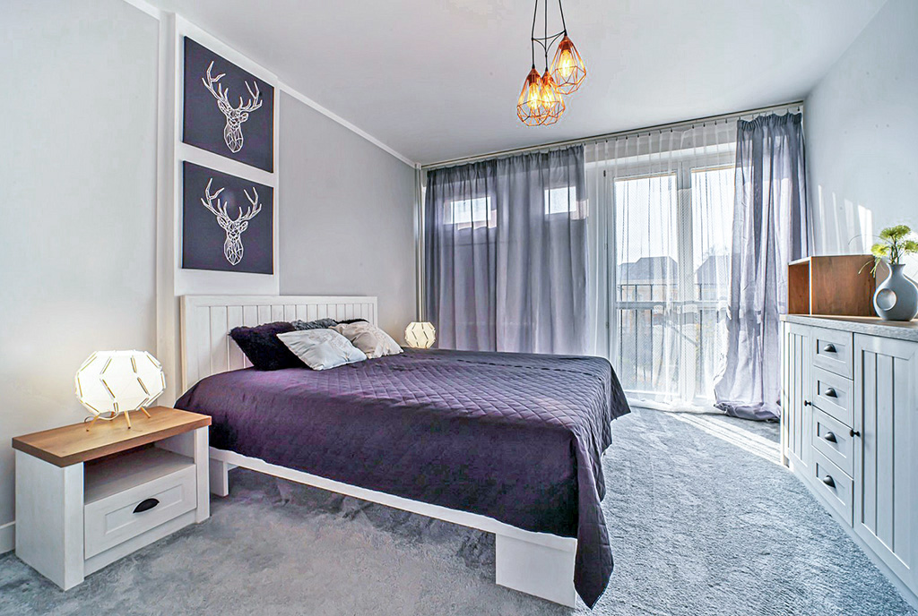 fragment sypialni w ekskluzywnym apartamencie na sprzedaż Bolesławiec