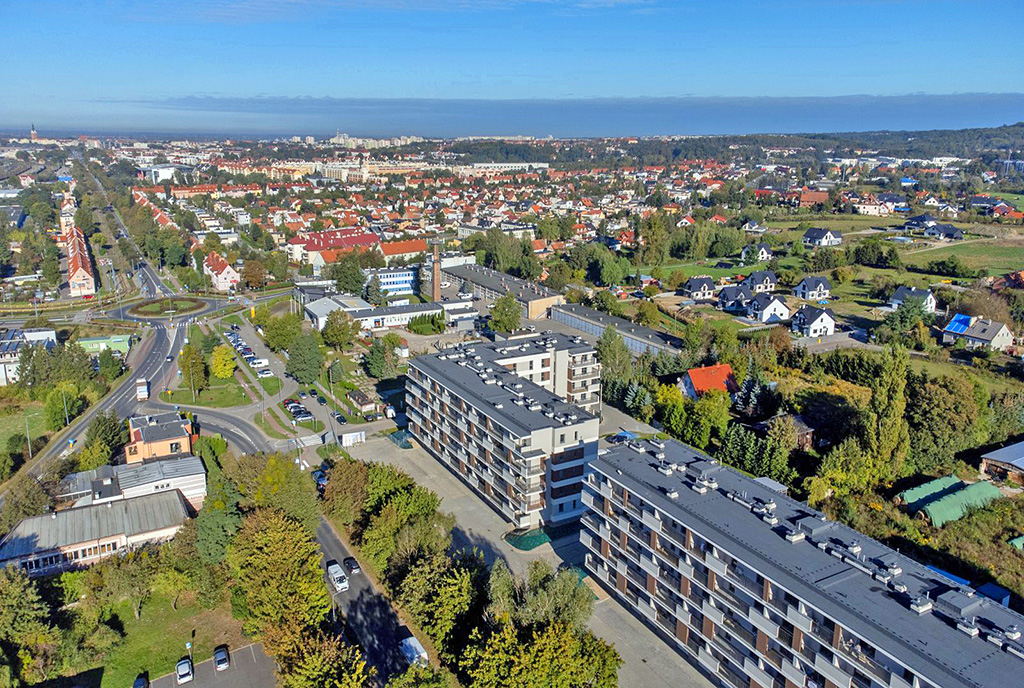 rewelacyjna lokalizacja, w której znajduje się oferowany na sprzedaż ekskluzywny apartament Elbląg