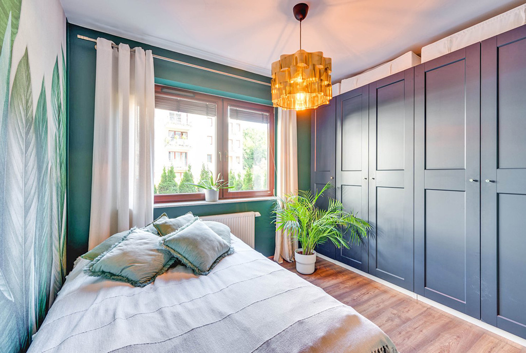 fragment sypialni w luksusowym apartamencie na sprzedaż Gdańsk