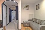 po lewej korytarz, po prawej salon w ekskluzywnym apartamencie na sprzedaż Lublin (okolice)