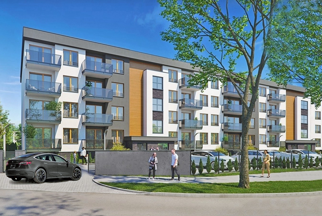 zielona, malownicza okolica, w której znajduej się oferowany do sprzedaży luksusowy apartament Piotrków Trybunalski (okolice)