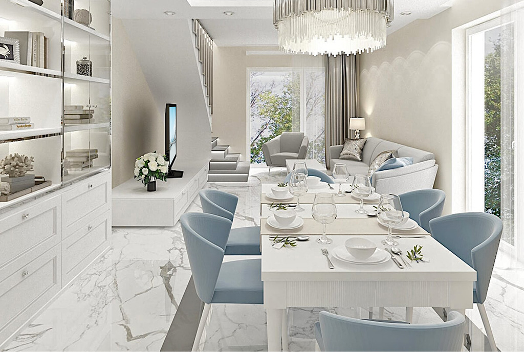 elegancka jadania i salon w ekskluzywnej willi na sprzedaż Katowice (okolice)