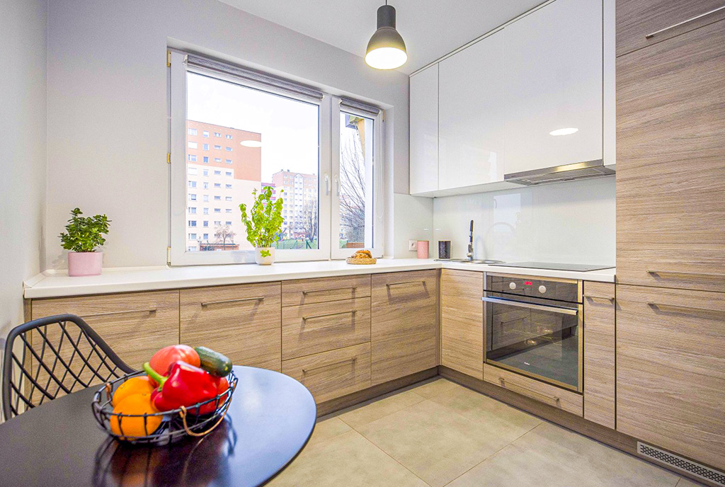 zabudowana kuchnia w luksusowym apartamencie na sprzedaż Katowice okolice