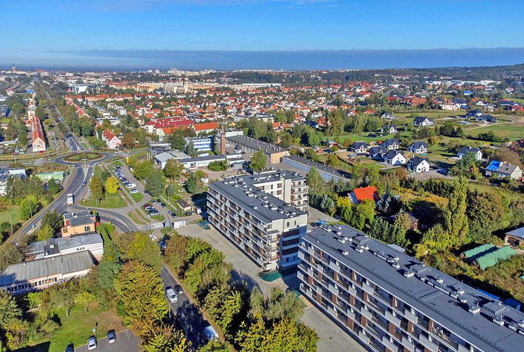 imponująca okolica, gdzie znajduje się oferowany na sprzedaż ekskluzywny apartament Elbląg