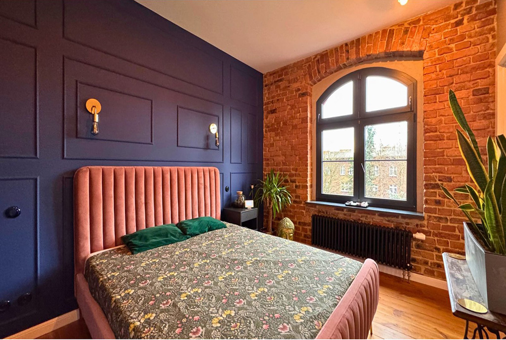 kameralna sypialnia w ekskluzywnym apartamencie na sprzedaż Katowice