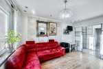 fragment salonu w ekskluzywnym apartamencie do sprzedaży Słupsk