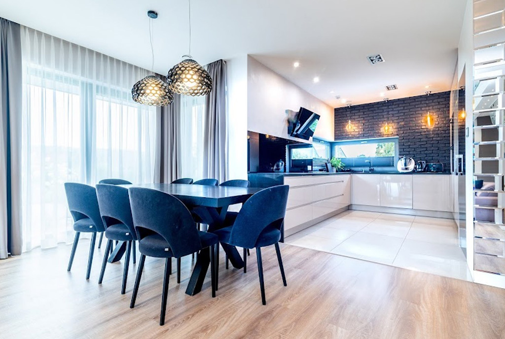 designerrskie wnętrze luksusowej willi na sprzedaż Gdynia (okolice)