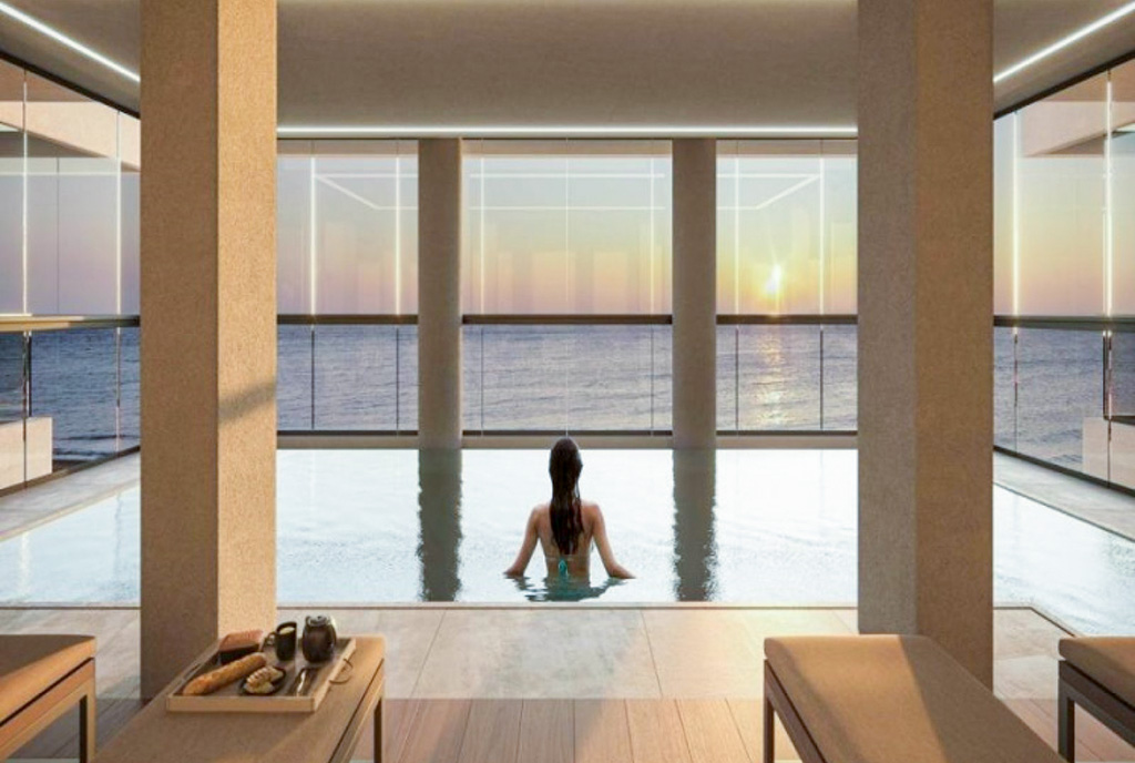 strefa SPA z basenem przy ekskluzywnym apartamencie na sprzedaż Hiszpania Calpe