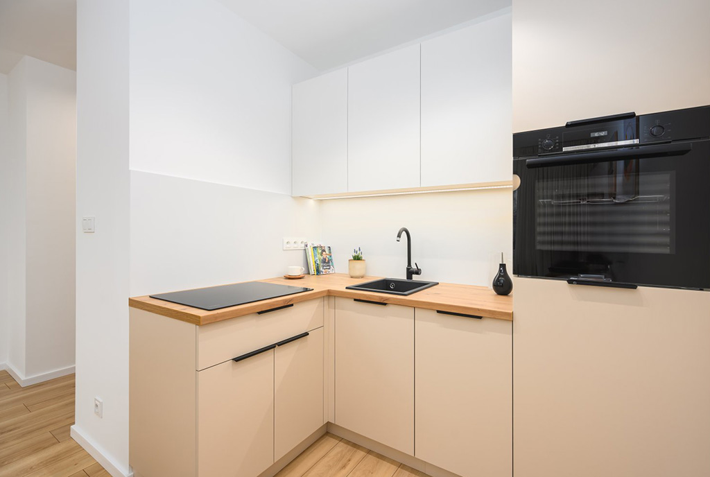 designerska kuchnia w luksusowym apartamencie na sprzedaż Gdańsk