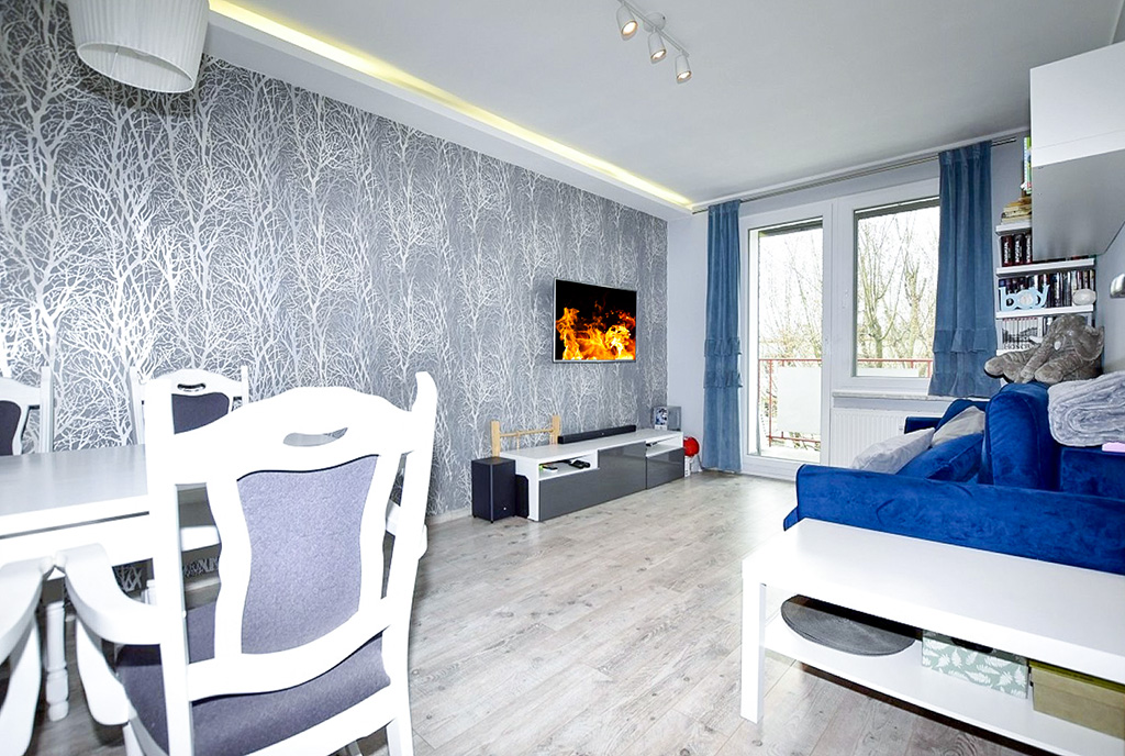 fragment salonu w ekskluzywnym apartamencie do sprzedaży Inowrocław