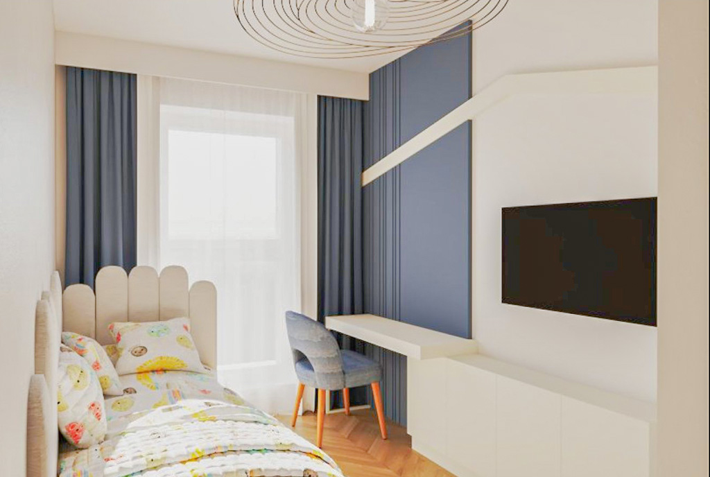 jeden z pokoi w ekskluzywnym apartamencie na sprzedaż Katowice okolice
