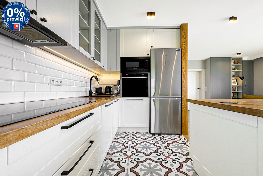 zbliżenie na kuchnię w luksusowym apartamencie na sprzedaż Katowice okolice