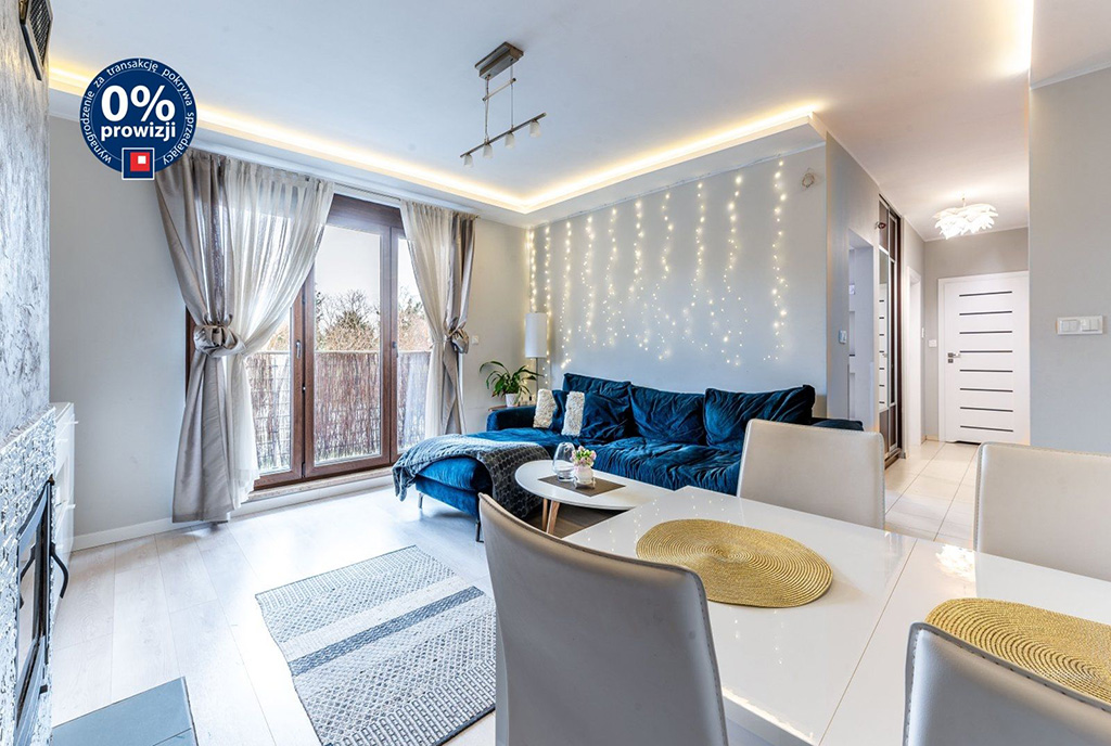 fragment pokoju gościnnego w luksusowym apartamencie na sprzedaż Gdynia okolice