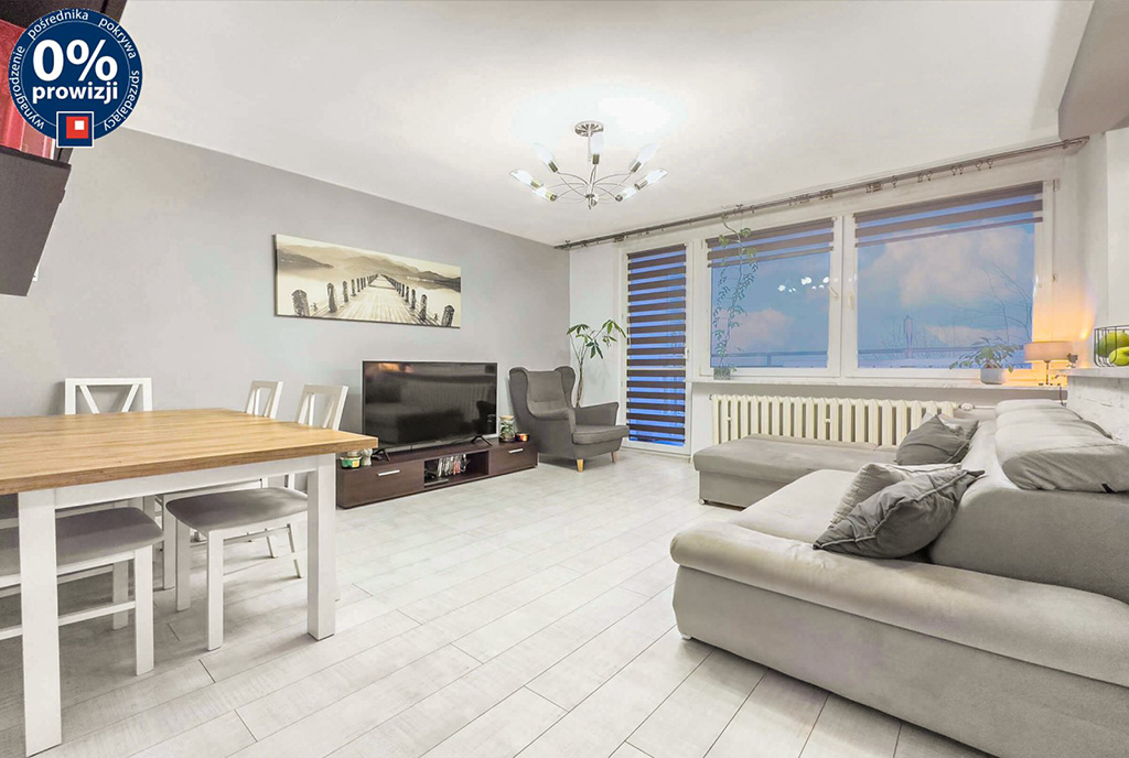 druga strona pokoju dziennego w luksusowym apartamencie na sprzedaż Katowice okolice