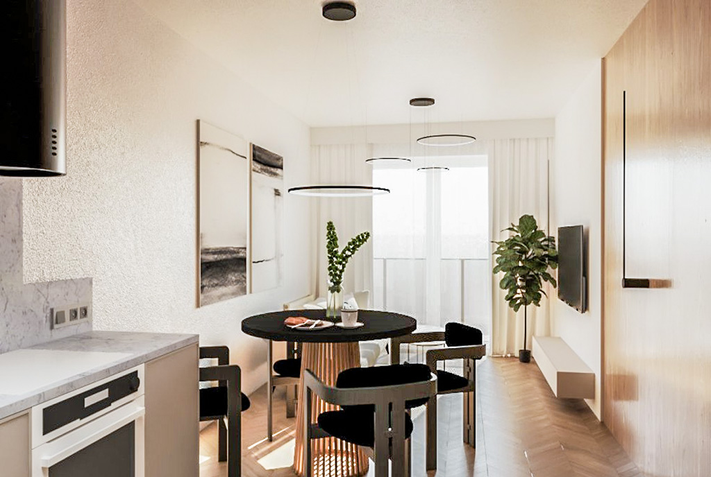 imponujący salon w ekskluzywnym apartamencie do sprzedaży Katowice okolice